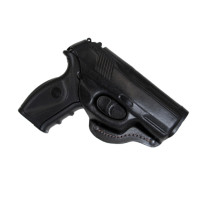 Кобура Crosman C11 поясна формована шкіра чорна 26101 ms