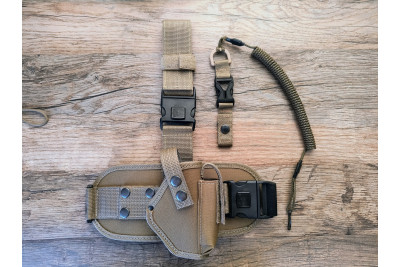 Кобура на стегнах з платформою для ПМ Макарова кобура на ногу cordura1000d колір койот настегенна кобура MS Кобура на стегнах з платформою для ПМ Макарова кобура на ногу cordura1000d колір койот настегенна кобура MS