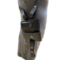 Оперативна кобура для ПМ (Пістолет Макарова) з двома окремими підсумками під магазини — натуральна шкіра, чорна 11408 ms