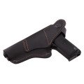 Кобура ТТ поясна + прихованого внутрішньобрючного носіння формована з кліпсою (шкіра, чорна) ms