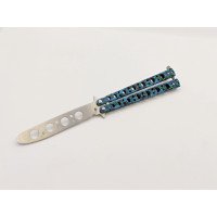 Ніж метелик тренувальний навчальний "Череп" тупий балисонг безпечний дитячий ніж метелик для дитини, 1000