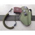 Кобура для ПМ Макарова поясна + шнур страхувальний тренчик з чохлом підсумком під магазин Oxford Оліва 987 ms