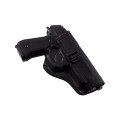 Кобура Beretta 92 (Беретта) поясная + скрытого внутрибрючного ношения с клипсой (кожаная, черная) ms