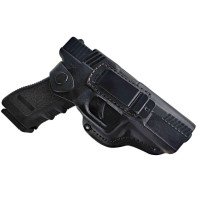 Кобура поясна Glock 17, Глек 17, Retay G 17, Ретай 17формована з кліпсою (шкіра, чорна) ms