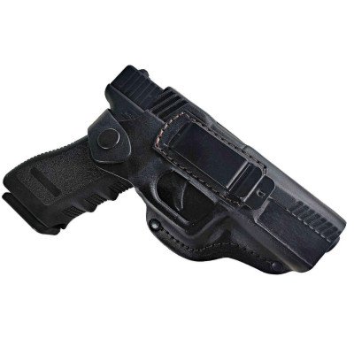 Кобура поясная Glock 17 , Глок 17, Retay G 17, Ретай 17формованная с клипсой (кожа, чёрная) ms Кобура поясная Glock 17 , Глок 17, Retay G 17, Ретай 17формованная с клипсой (кожа, чёрная) ms