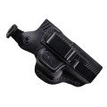 Кобура поясна Glock 17, Глек 17, Retay G 17, Ретай 17формована з кліпсою (шкіра, чорна) ms