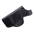 Кобура поясна Glock 17, Глек 17, Retay G 17, Ретай 17формована з кліпсою (шкіра, чорна) ms