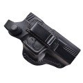 Кобура поясна Glock 17, Глек 17, Retay G 17, Ретай 17формована з кліпсою (шкіра, чорна) ms