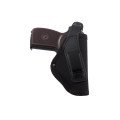 Кобура для ПМ-Макарова поясна + прихованого носіння (cordura 1000D/шкіра, чорна) ms