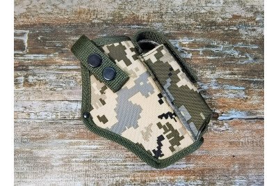 Кобура до G-17 Glock-17 Глок поясна з чохлом підсумком до магазину Піксель MS Кобура до G-17 Glock-17 Глок поясна з чохлом підсумком до магазину Піксель MS