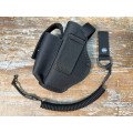 Кобура до G-19 Glock 19 х Глок поясна з чохлом підсумком до магазину + шнур чорна ms