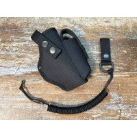Кобура для G 19 Glock 19 х Глок поясная с чехлом подсумком для магазина + шнур чёрная ms