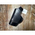 Шкіряна формована кобура для Glock 19 — Поясна (на ремінь), чорна ms