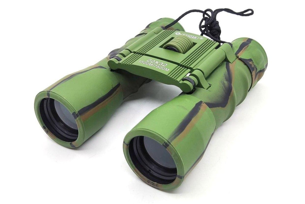 Бинокль Kandar 22x32 green camo (1500м/7500м)